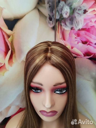 Натуральная накладка из натуральных волос