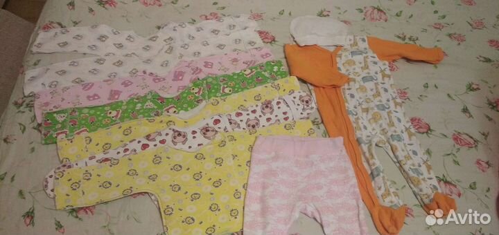 Одежда для девочки пакетом от 0 до 3 месяцев