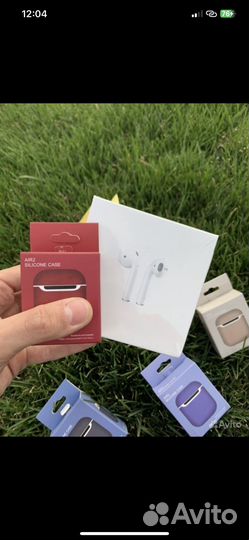 Наушники Airpods 2 с Гарантией + Чехол
