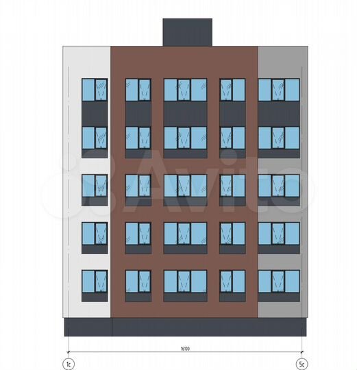 2-к. квартира, 36,4 м², 3/5 эт.