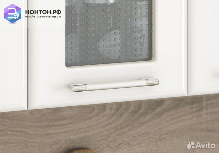 Кухня Яна 1.6 м белый / белая орхидея / лайм