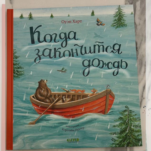 Книга детская Когда закончится дождь