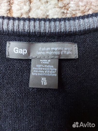 Джемпер GAP 50-52р/XL шерсть мериноса