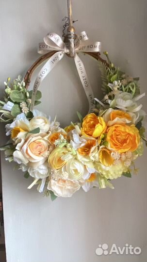 Венок декоративный весенний