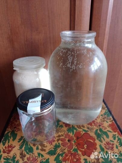 Банки стеклянные 3 литра,1литр,07,05л