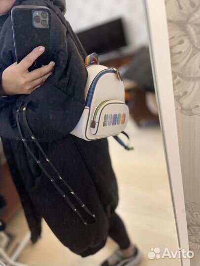 Рюкзак женский натуральная кожа coach