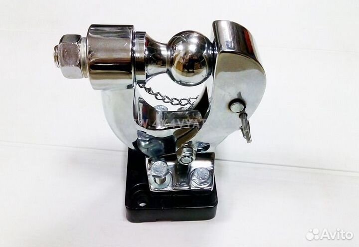 Фаркоп круглый с замком под шар (черный) на УАЗ