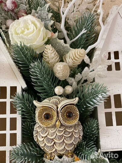 Новогодний настенный декор Домик