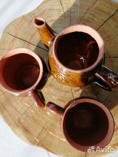 Керамика СССР чайник чашки