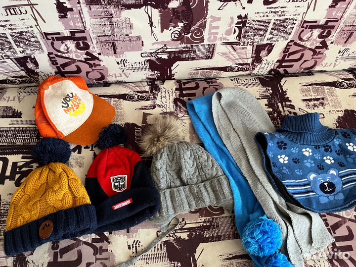 Шапка шарф детские пакетом