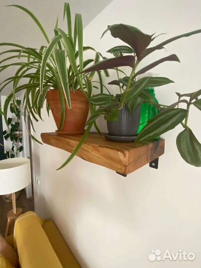 Полка настенная деревянная из слэба