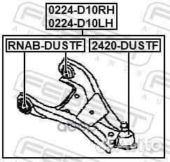 Рычаг подвески перед лев 0224D10LH Febest