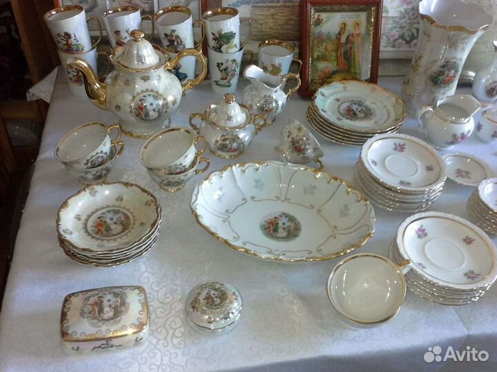 Чашка ваза блюдо фарфор германия тарелка шкатулка