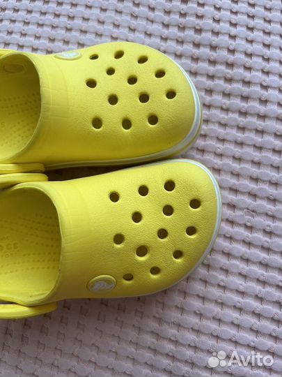 Crocs c9 сабо желтые