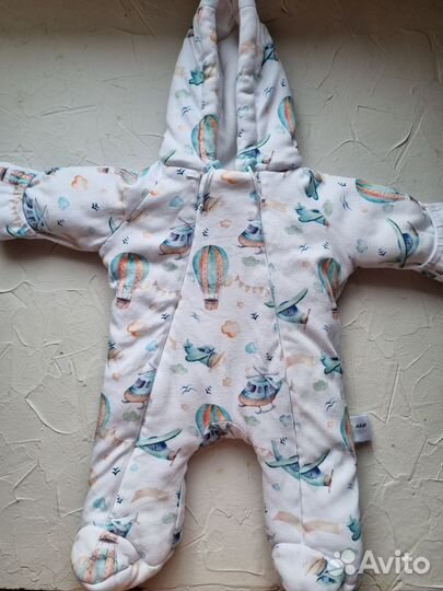 Комплект на выписку комбинезон конверт зимний