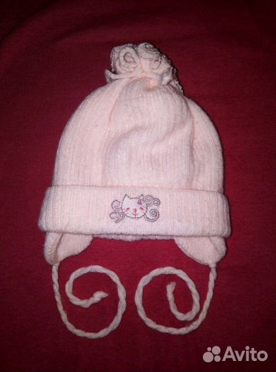 Шапочка и шарфик для новорождённого