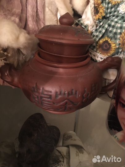 Заварочный чайник с пиалами