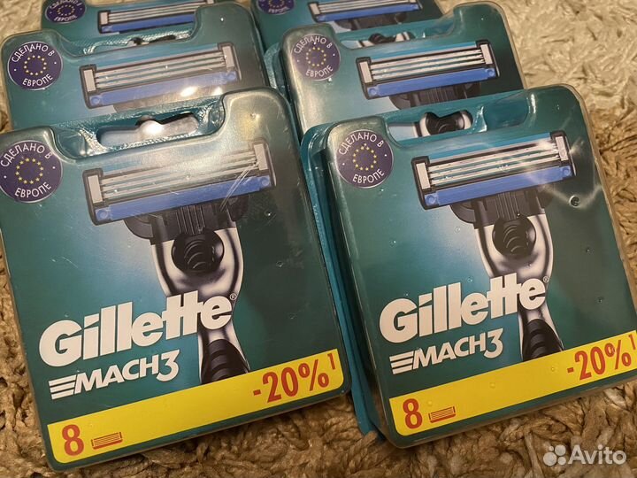 Лезвия для бритья gillette mach 3