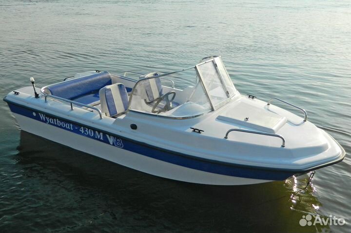Моторная лодка тримаран Wyatboat 430M