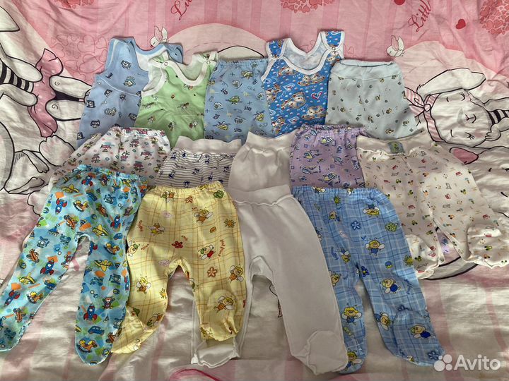 Пакет вещей для новорожденного