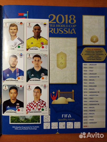 Журнал чемпионат мира 2018 Россия Панини футбол