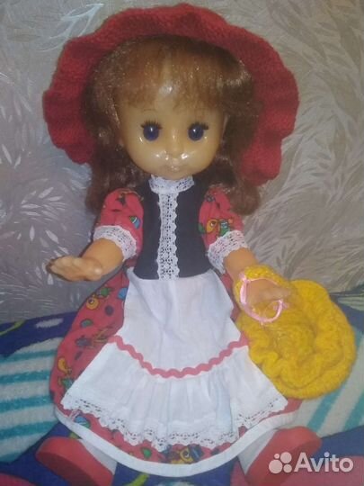 Кукла СССР - Саратовская Красная Шапочка 37см
