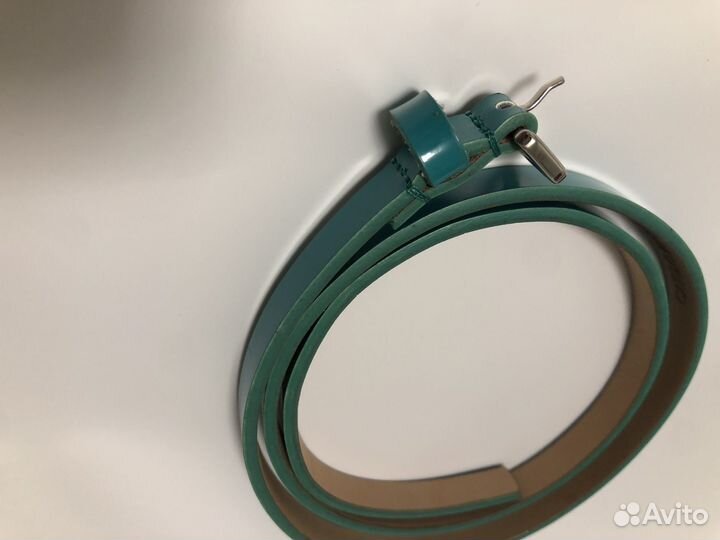 Ремень carlo pazolini натуральная кожа бирюзовый