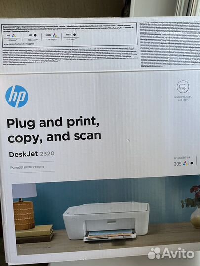 Принтер HP deskjet 2320 + 2 упаковки бумаги