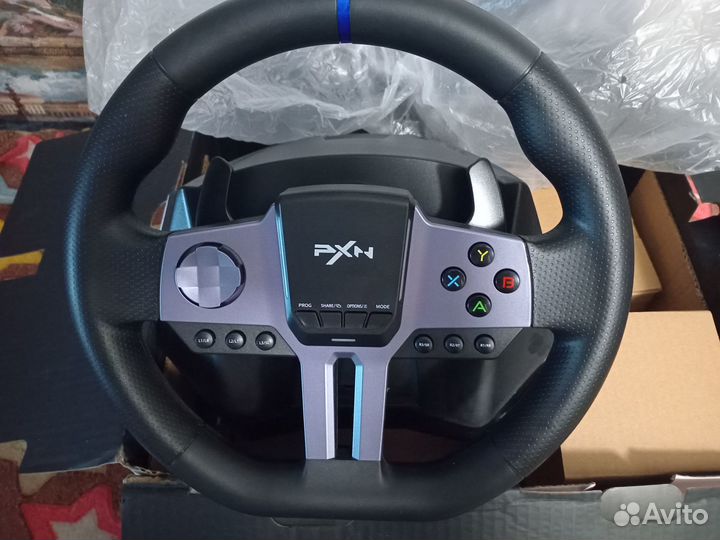 Руль PXN V9 Gen2 Gаming Rасing Wheell Black