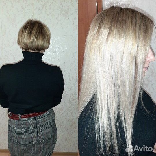 Наращивание волос модель