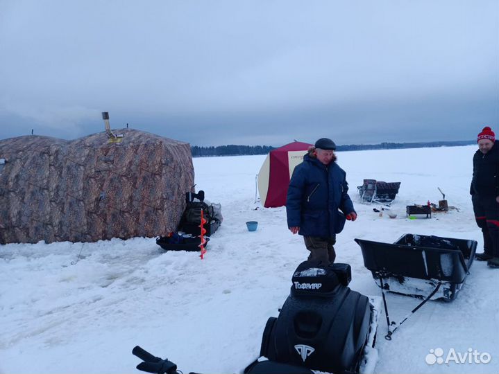 Палатка для зимней рыбалки cube двойной