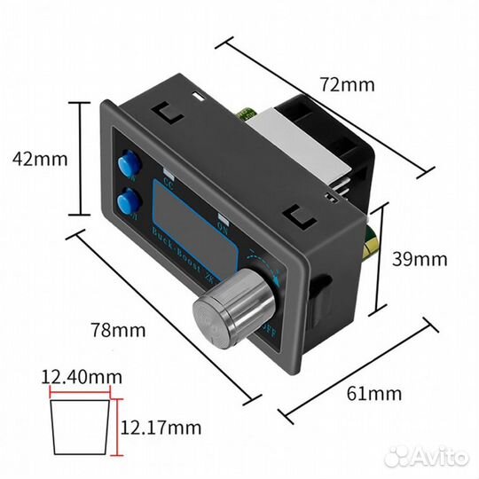 Преобразователь DC DC повышающий понижающий ZK-5KX