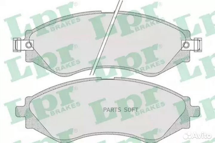 LPR 05P729 Колодки тормозные дисковые