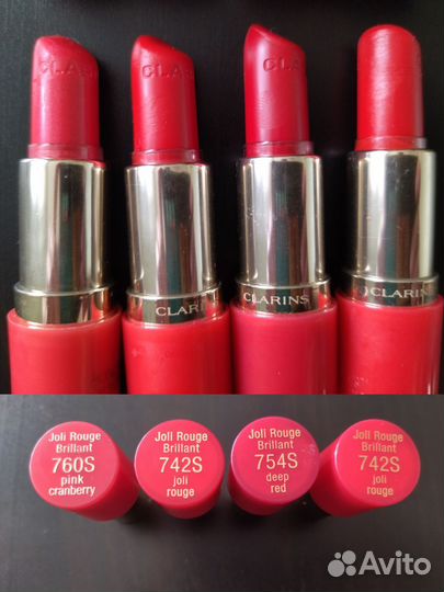 Помада Clarins Joli rouge Brillant оригинал