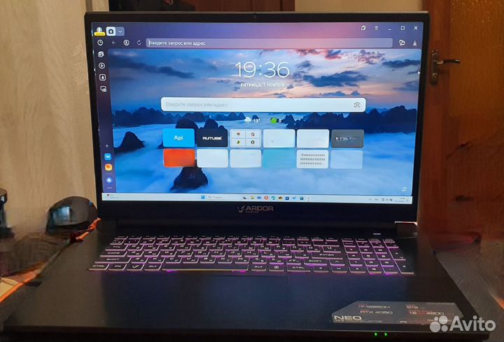 Игровой ноутбук ardor gaming rtx 4050