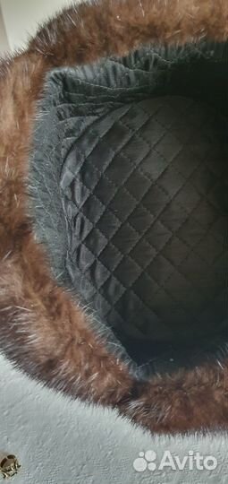 Шапка-ушанка норковая, мужская