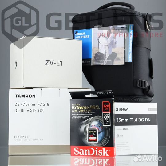 Sony ZV-E1 + Sigma AF 35 + Tamron 28-75 + SanDisk