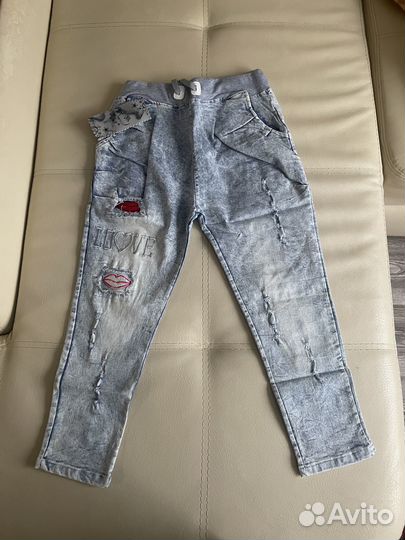 Бриджи джинсовые женские