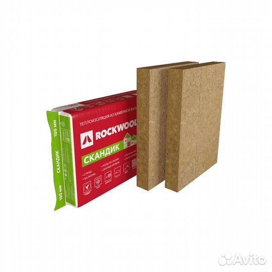 Rockwool Лайт Баттс Скандик - 37 100х600х800-6шт/у