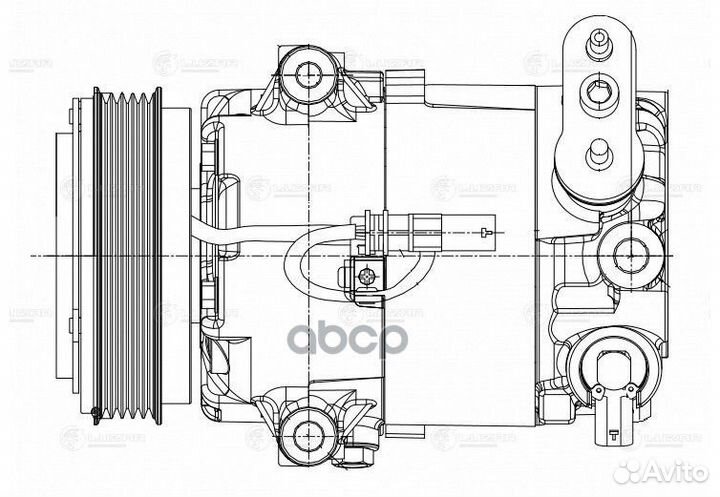 Компрессор кондиционера opel astra J 09- 1.4T L