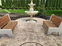 Мраморный фонтан для сада