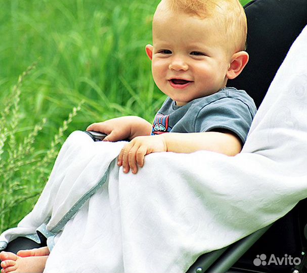 Пеленка бамбуковая покрывало Польша 110х110см