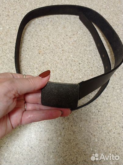 Ремень женский кожаный коричневый