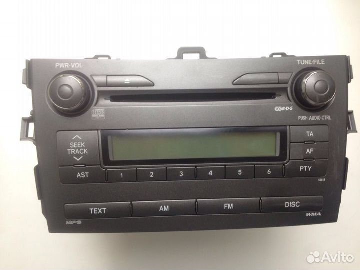 Штатная магнитола на Toyota Corolla 2008г.в