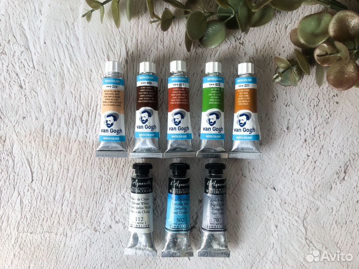 Акварель Van gogh, Sennelier новая, в тубах