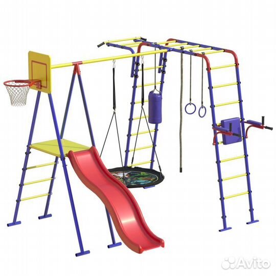 Уличный комплекс детский с горкой 175 см Юниор