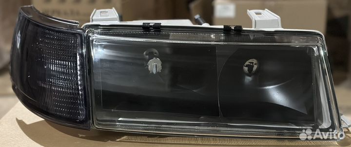 Фары 2110 black гладкое стекло