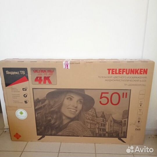 Телевизор Telefunken TF-LED50S53T2SU Smart-TV 4K