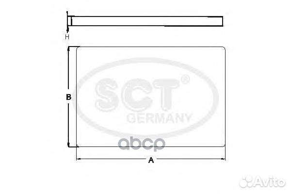 Салонный фильтр audi A4 07/A5/Q5 sa1199 SCT