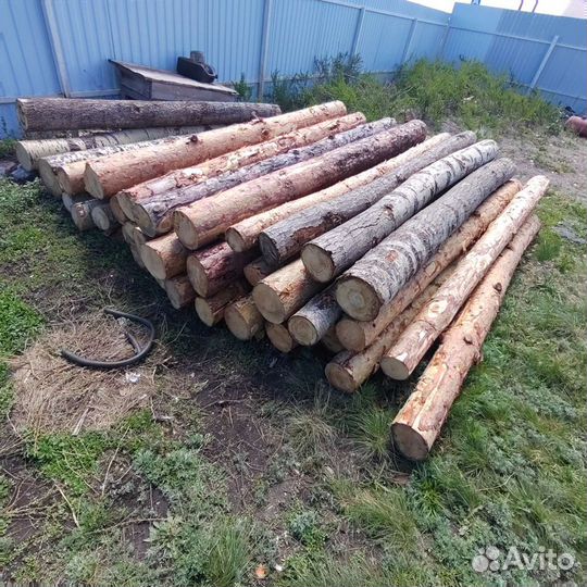 Столбы, прожилины для забора деревянные